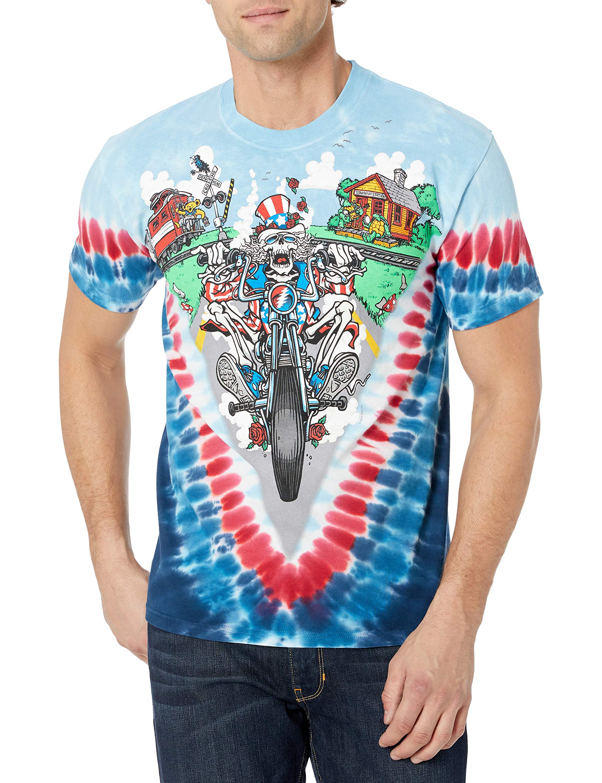 Amazon.com: Liquid Blue Men's Grateful Dead-Moto Sam T-Shirt
